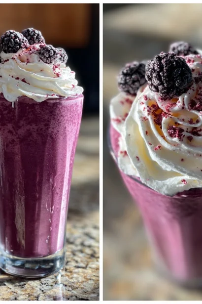 Black Widow Blackberry Vodka Milkshake