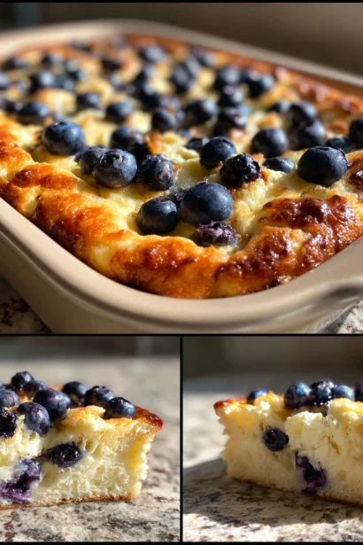 Blueberry Cottage Cheese Bake Recipe