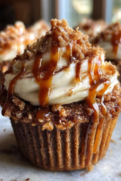 Brown Butter Pumpkin Caramel Latte Cupcakes