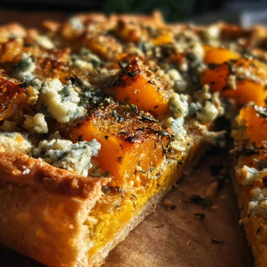Butternut Squash Blue Cheese Galette