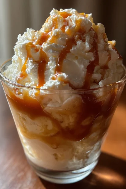 Caramel Apple Cider Float