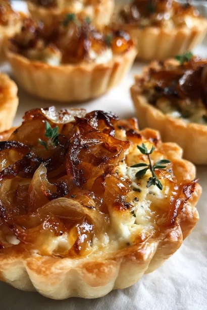 Caramelized Onion Goat Cheese Tartlets