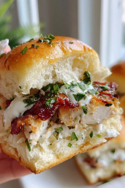 Chicken Bacon Ranch Sliders