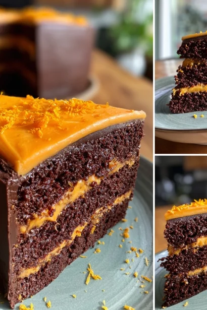 Chocolate Orange Halloween Cake (whole grain)