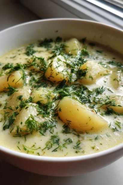 Comforting Polish Potato Soup with Dill Recipe Delight