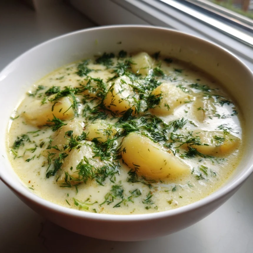 Comforting Polish Potato Soup with Dill Recipe Delight