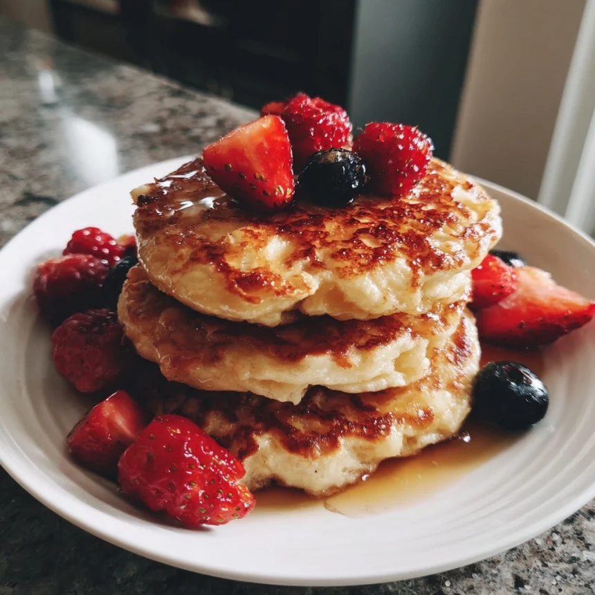Cottage Cheese Pancakes (Easy, Fluffy & Delicious)