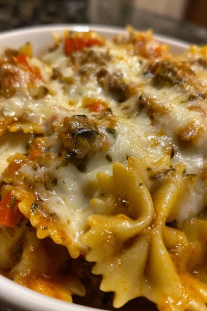 Cozy Lasagna Soup with Bow Tie Pasta Recipe Delight
