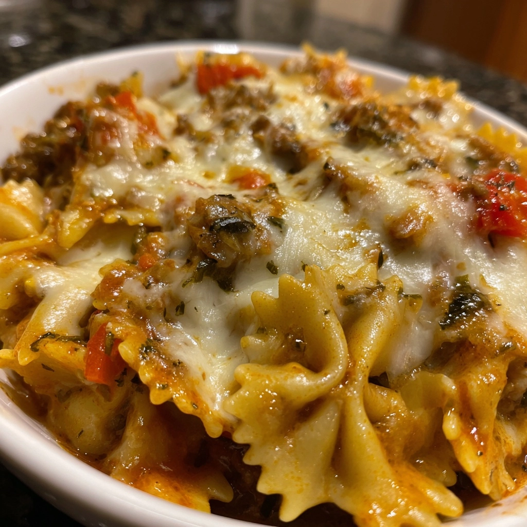 Cozy Lasagna Soup with Bow Tie Pasta Recipe Delight