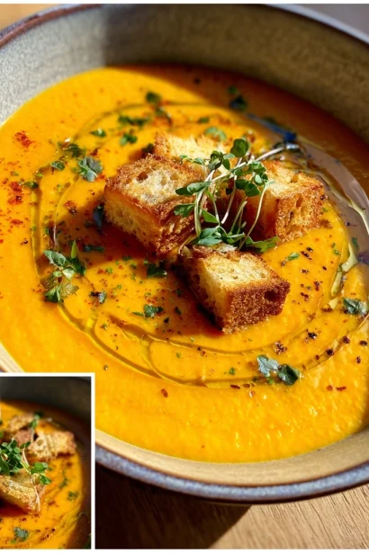 Cozy Roasted Italian Sweet Potato Soup Recipe for Comfort