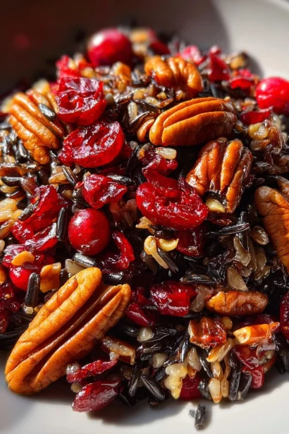 Cranberry Pecan Wild Rice Pilaf