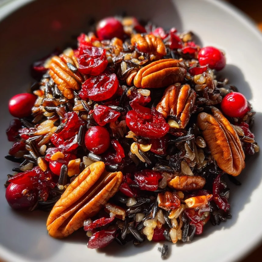 Cranberry Pecan Wild Rice Pilaf