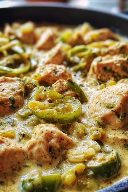 Creamy Pepperoncini Chicken Skillet – A Flavorful Delight