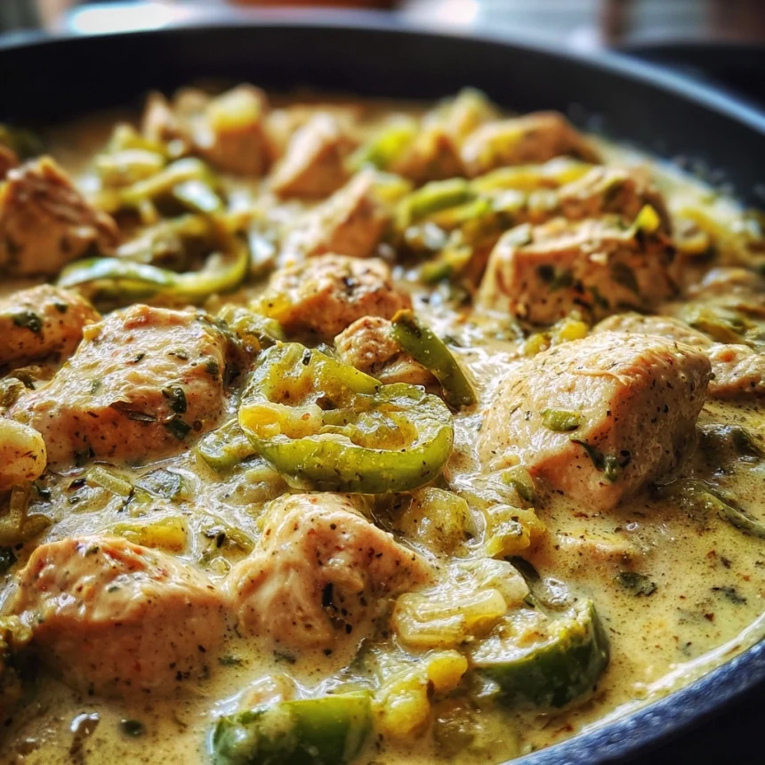 Creamy Pepperoncini Chicken Skillet – A Flavorful Delight