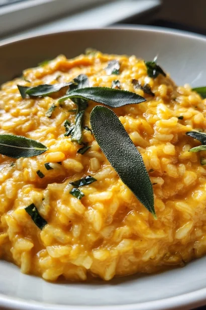 Creamy Pumpkin Sage Risotto