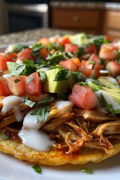 Crispy Rotisserie Chicken Tostadas Flavor Explosion