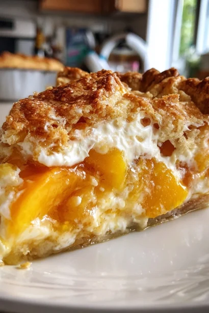 Easy Cream Cheese Peach Pie