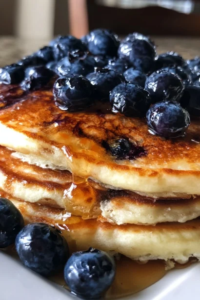 Extra Fluffy Blueberry Pancakes