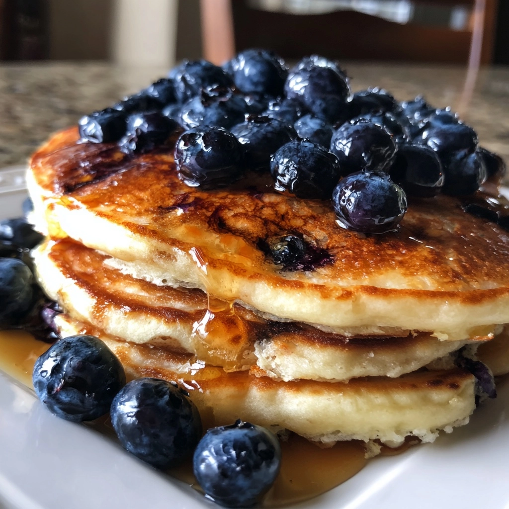 Extra Fluffy Blueberry Pancakes