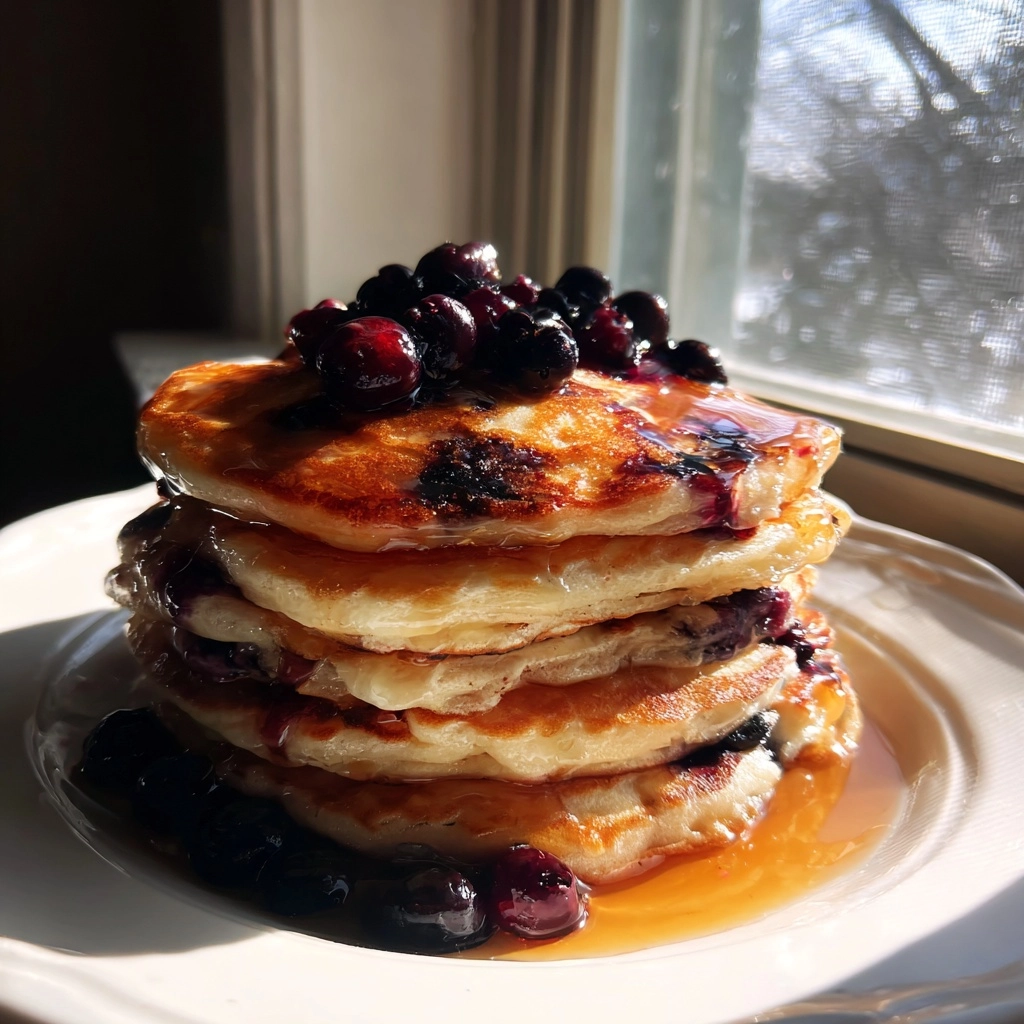 Fluffiest Blueberry Pancakes