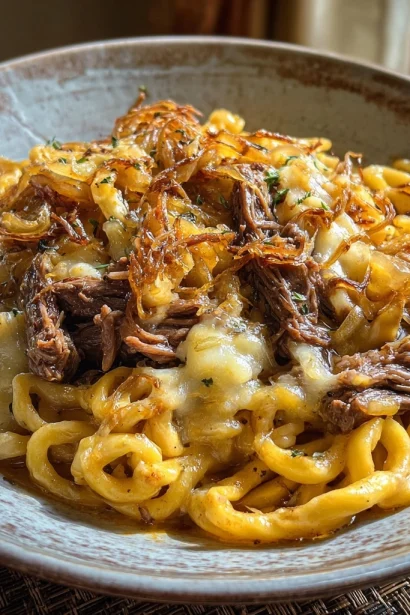 French Onion Beef Noodles