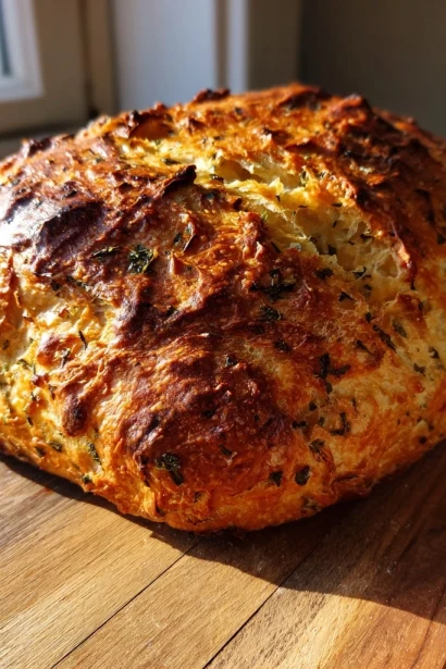 Garlic Herb Dutch Oven Bread Recipe