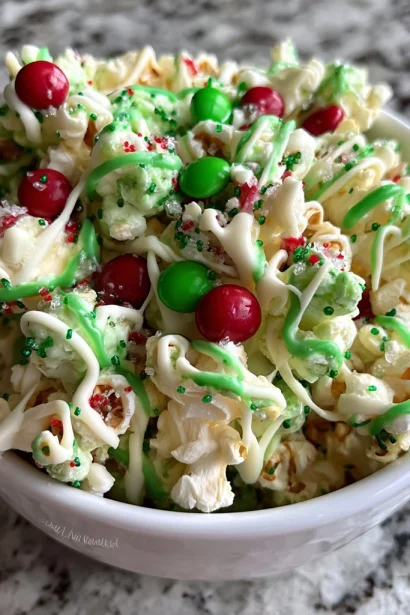 Grinch-Inspired Popcorn Snack