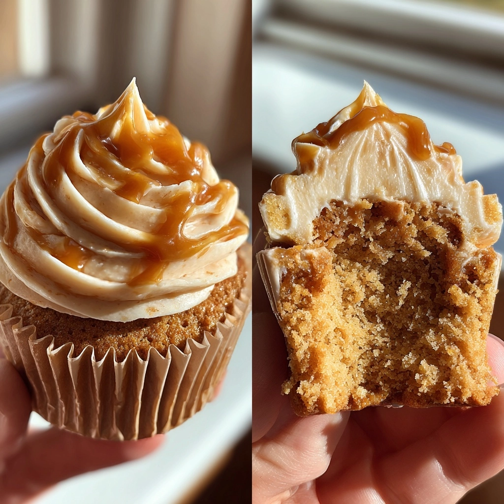 Indulge in Brown Butter Pumpkin Caramel Latte Cupcakes