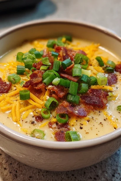 Indulge in Creamy Loaded Baked Potato Soup Recipe