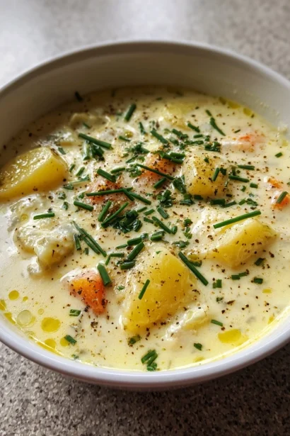 Indulge in Creamy Potato Soup – A Cozy Delight Recipe