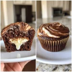 Indulge in Swirled Chocolate Cupcakes with Creamy Filling