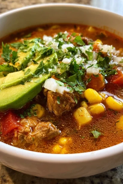 Instant Pot Loaded Taco Soup