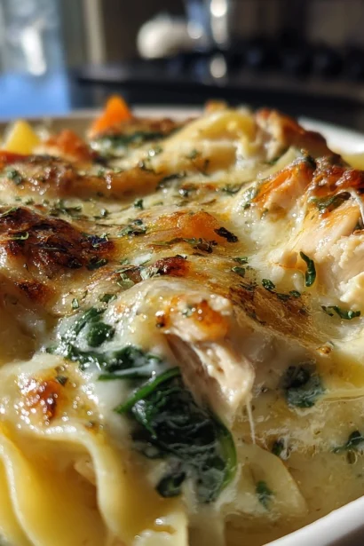 Irresistible Creamy White Chicken Lasagna Soup Recipe