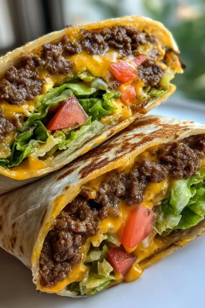 Irresistible Delicious Smash Burger Tortilla Wrap Recipe
