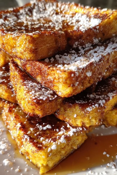 Irresistible Fall Pumpkin French Toast Breakfast Recipe