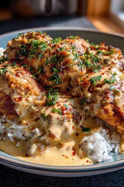 Irresistible Smothered Chicken and Rice Recipe Delight