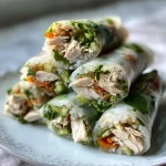 Lemongrass Chicken Rice Paper Rolls
