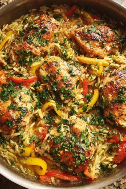 Monterey Chicken One Pan Orzo
