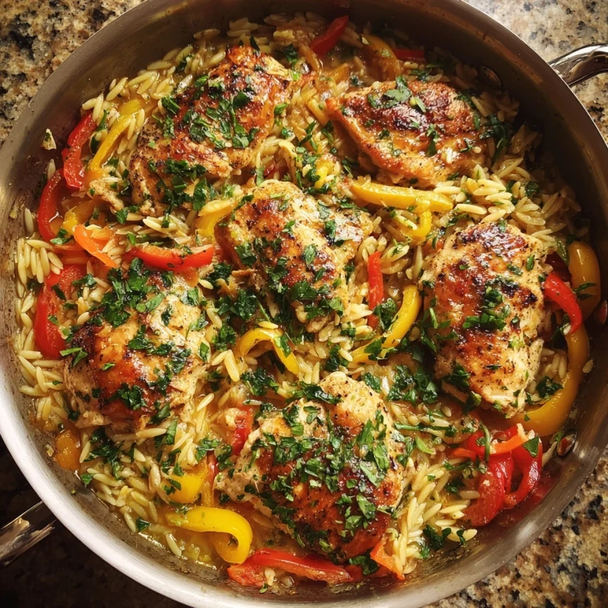 Monterey Chicken One Pan Orzo