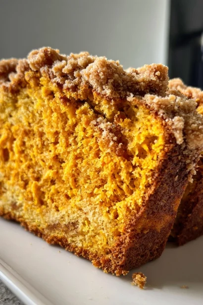 Pumpkin Bread with Streusel Topping Recipe