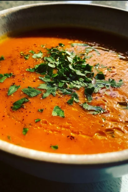 Roasted Italian Sweet Potato Soup