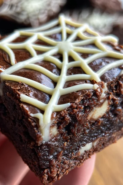 Spiderweb Brownies (GF, DF options)