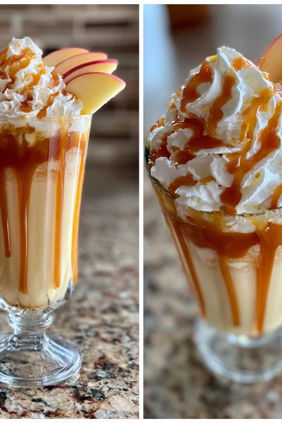 Spiked Caramel Apple Milkshake