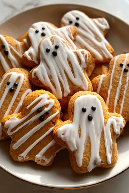 Spooky Ghost Brown Butter Pumpkin Cookies Recipe