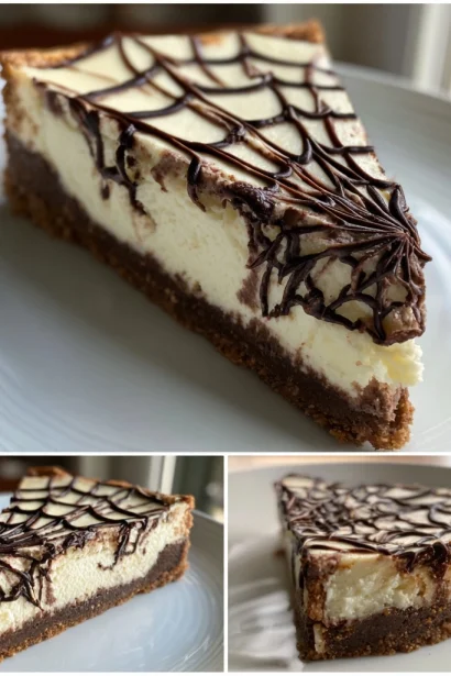 Spooky Spiderweb Cheesecake