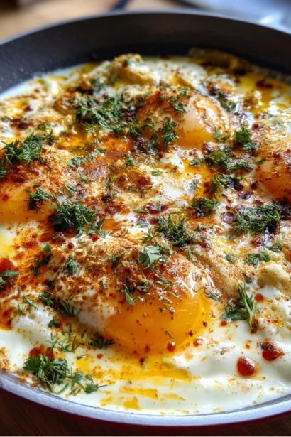 Turkish Eggs (Cilbir)