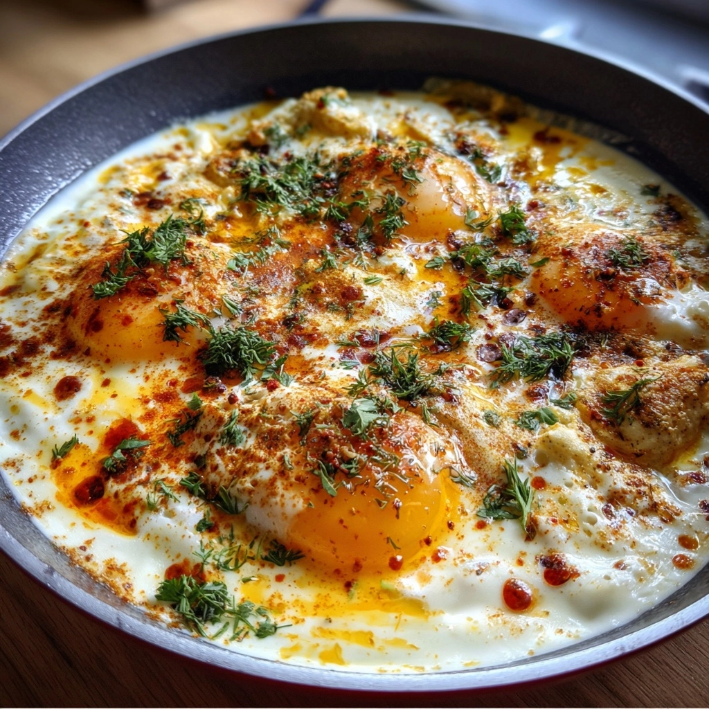 Turkish Eggs (Cilbir)