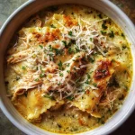 White Chicken Lasagna Soup