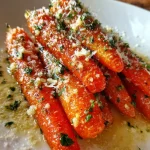 10 Minute Roasted Garlic and Parmesan Carrots Recipe