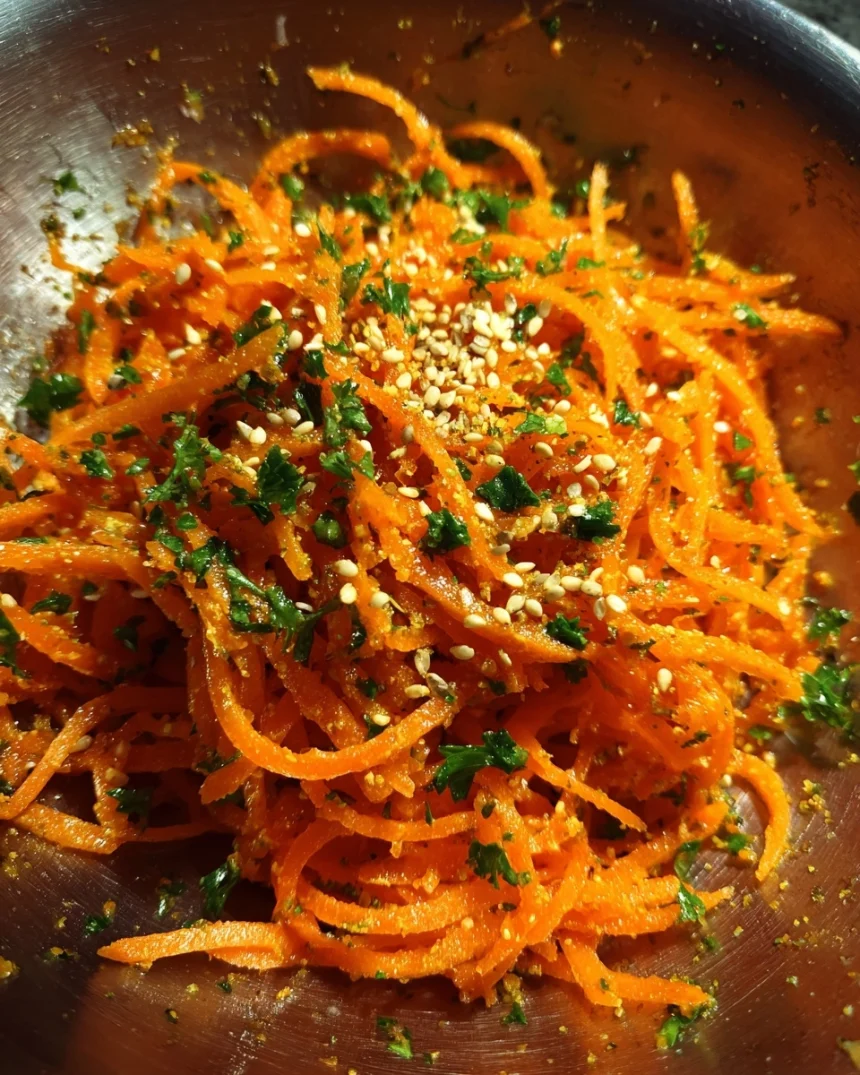 5 Minute Raw Carrot Salad Quick Zesty Delight